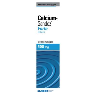 CALCIUM SANDOZ FORTE 20 tabletek musujących