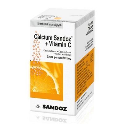 CALCIUM SANDOZ + VITAMIN C 10 tabletek musujących