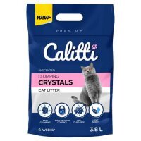 Calitti Clumping Crystals Silikonowy, zbrylający, bezzapachowy żwirek dla kota, 3,8 l