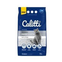 Calitti Fresh White Bentonitowy, śnieżnobiały, zbrylający, bezzapachowy żwirek dla kota, 5l