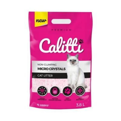 Calitti Micro Crystals Drobny silikonowy żwirek dla kota, 3,8l