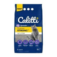 Calitti Strong Bentonitowy, mocno zbrylający, lawendowy żwirek dla kota, 5l