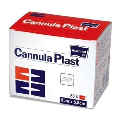 Cannula Plast Opatrunek samoprzylepny do kaniul, włókninowy 8x5,8cm