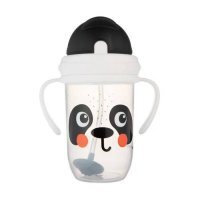 Canpol Babies BabiesBoo Kubek niekapek z rurką i odważnikiem Panda 56/617, 270 ml