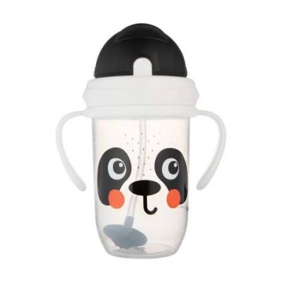 Canpol Babies BabiesBoo Kubek niekapek z rurką i odważnikiem Panda 56/617, 270 ml