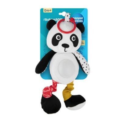 Canpol Babies BabiesBoo Pluszowa panda zawieszka z pozytywką i lampką