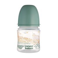 CANPOL BABIES Butelka antykolkowa EasyStart Mountains 0m+ 120ml green 35/242