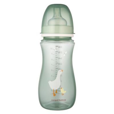 CANPOL BABIES Butelka antykolkowa EasyStart PP 300ml GOOSE 35/246