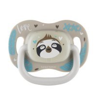 CANPOL BABIES Exotic Smoczek silikonowy Leniwiec 18m+, 1szt.