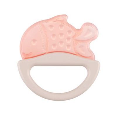 CANPOL BABIES Gryzak elastyczny z grzechotką różowa ryba 13/107, 1szt.