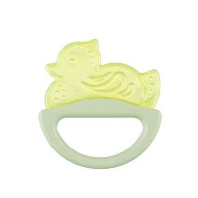 CANPOL BABIES Gryzak elastyczny z grzechotką zielona kaczka 13/107