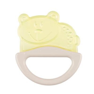 CANPOL BABIES Gryzak elastyczny z grzechotką żółty niedźwiedź 13/107, 1szt.
