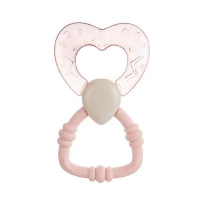 Canpol Babies Gryzak wodny z grzechotką, pastelowy róż, 0m+ 56/152_pin