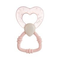 Canpol Babies Gryzak wodny z grzechotką, pastelowy róż, 0m+ 56/152_pin