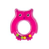 CANPOL BABIES Grzechotka SOWA Ciemny Róż 2/187