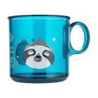 CANPOL BABIES Kubek antypoślizgowy z uchem 170ml EXOTIC ANIMALS turkusowy