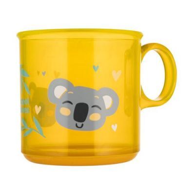 CANPOL BABIES Kubek antypoślizgowy z uchem 170ml EXOTIC ANIMALS żółty