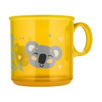 CANPOL BABIES Kubek antypoślizgowy z uchem 170ml EXOTIC ANIMALS żółty