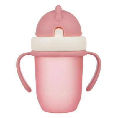 CANPOL BABIES Kubek ze składaną rurką 9m+ różowy 210ml, 1szt. 56/522