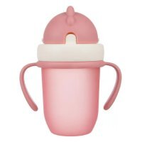 CANPOL BABIES Kubek ze składaną rurką 9m+ różowy 210ml, 1szt. 56/522