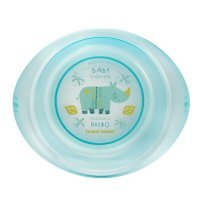CANPOL BABIES Miseczka plastikowa Africa 4/407 Niebieski nosorożec, 1szt.