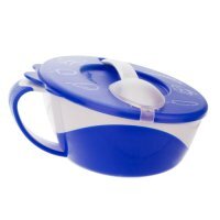 CANPOL BABIES Miseczka z łyżeczką - niebieska 350ml 31/406