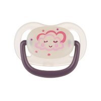 Canpol Babies Night Dreams Smoczek Uspokajający Silikonowy Różowy 18m+ 22/502