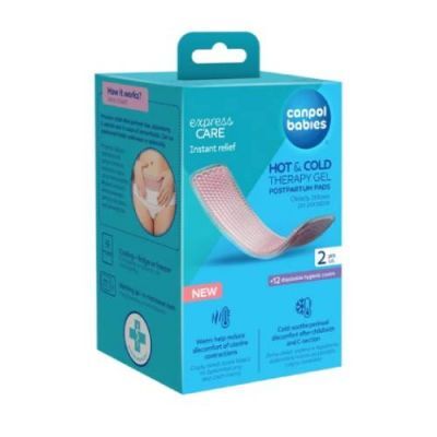 Canpol Babies Okłady żelowe po porodzie to terapii ciepłem lub zimnem, 2 szt.