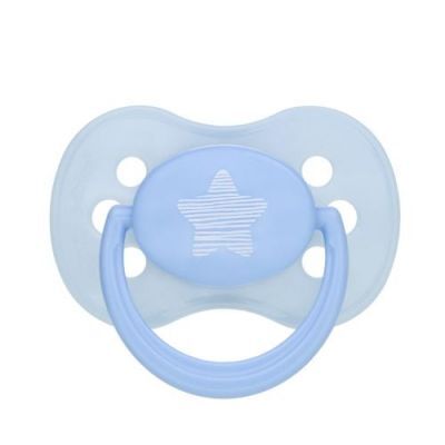 CANPOL BABIES Pastelove Smoczek silikonowy symetryczny 0-6m niebieski 22/416