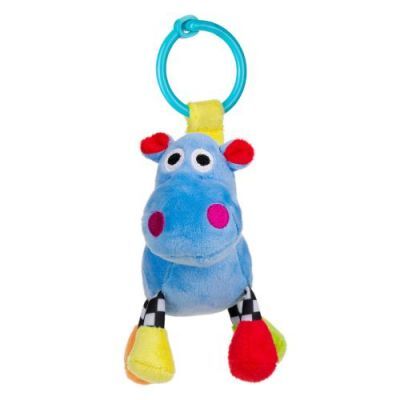 CANPOL BABIES Pluszowa grzechotka zwariowane zwierzątka niebieska 2/284