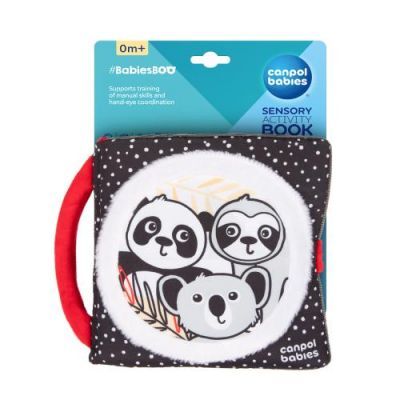 CANPOL BABIES Sensoryczna książeczka manipulacyjna BabiesBoo Panda 68/088