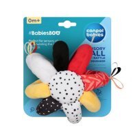 CANPOL BABIES Sensoryczna piłka z grzechotką i piszczkiem BabiesBoo 68/089