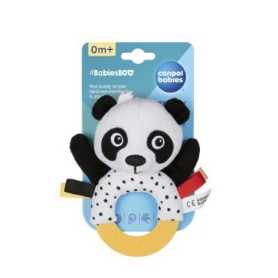 CANPOL BABIES Sensoryczna zabawka z gryzakiem i grzechotką BabiesBoo 68/086