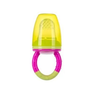 CANPOL BABIES Silikonowa siateczka do karmienia różowo-zielona 56/010