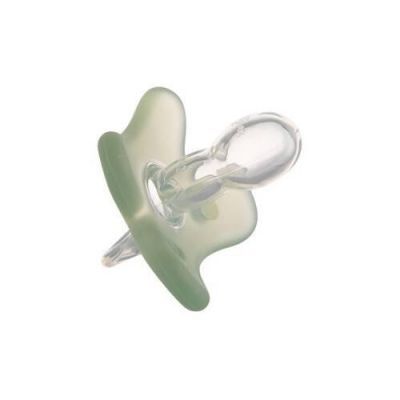 CANPOL BABIES Smoczek 100% silikonowy 6-12m symetryczny 24/002 zielony