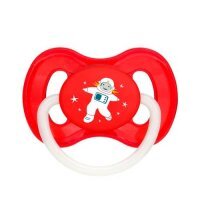Canpol Babies Smoczek okrągły Kosmos 0-6 miesięcy czerwony 23/221, 1 szt.