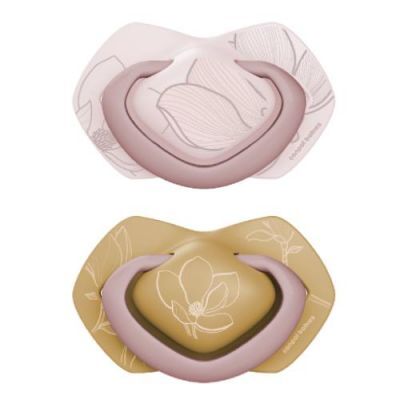 CANPOL BABIES Smoczek silikonowy symetryczny Light touch 0m+ GOLD 22/664_pin