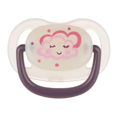 CANPOL BABIES Smoczek uspokajający 0-6m Night Dreams Róż 22/500