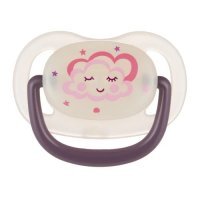 CANPOL BABIES Smoczek uspokajający 0-6m Night Dreams Róż 22/500