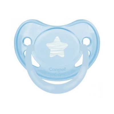 CANPOL BABIES Smoczek uspokajający 6- 18m Pastelove, Niebieski 22/420