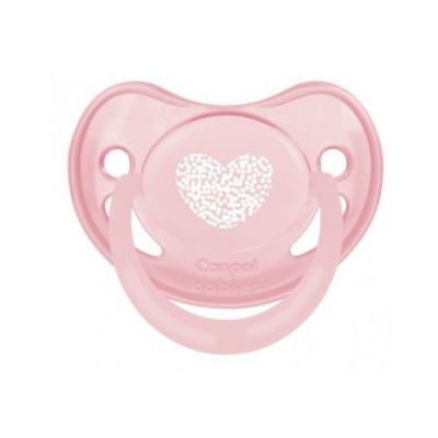 CANPOL BABIES Smoczek uspokajający 6- 18m Pastelove, Różowy 22/420