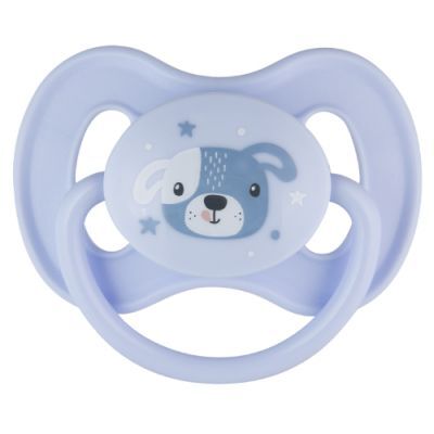 Canpol Babies Smoczek uspokajający kauczukowy 6-18m Animals niebieski 22/594, 1 szt.