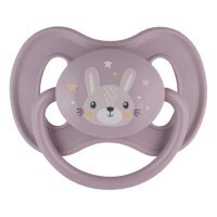 Canpol Babies Smoczek uspokajający kauczukowy 6-18m okrągły Cute Animals różowy