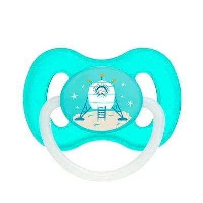 Canpol Babies Smoczek uspokajający kauczukowy okrągły 0-6 m Niebieski 23/221, 1 szt.