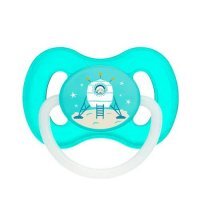 Canpol Babies Smoczek uspokajający kauczukowy okrągły 0-6 m Niebieski 23/221, 1 szt.