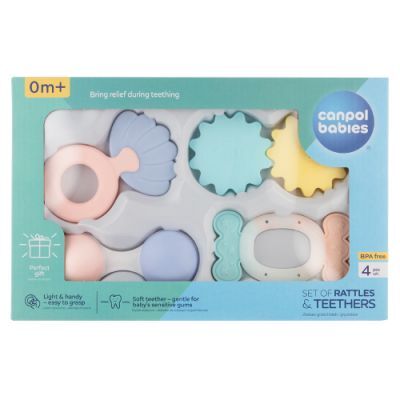 CANPOL BABIES Zestaw grzechotek i gryzaków 79/401