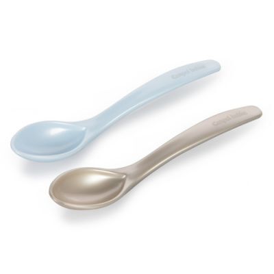 CANPOL BABIES Zestaw łyżeczek niebiesko-szary, 2 sztuki