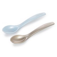 CANPOL BABIES Zestaw łyżeczek niebiesko-szary, 2 sztuki