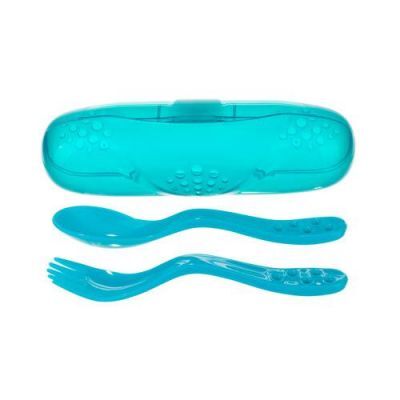 CANPOL BABIES Zestaw sztućców w etui 74/019 turkusowy