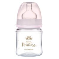 CANPOL EasyStart butelka antykolkowa szerokootworowa ROYAL 120 ml RÓŻOWA 35/233_pin